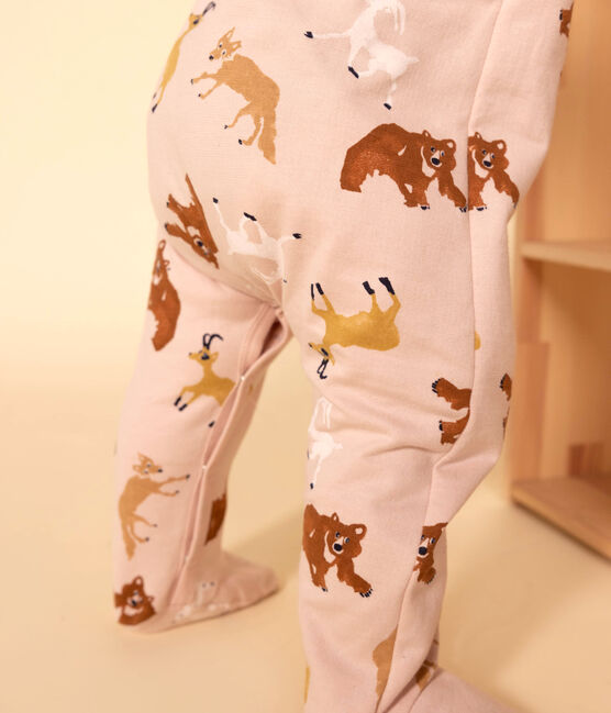 Animal Patterned Fleece Pyjamas SALINE pink/MULTICO white