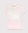 Women's Iconic Organic Cotton Round Neck T-Shirt MARSHMALLOW white/TERKUIT red