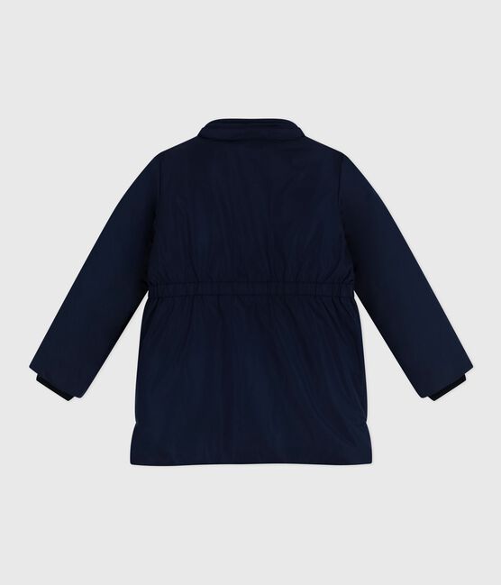 Children's plain mid-length parka SMOKING blue