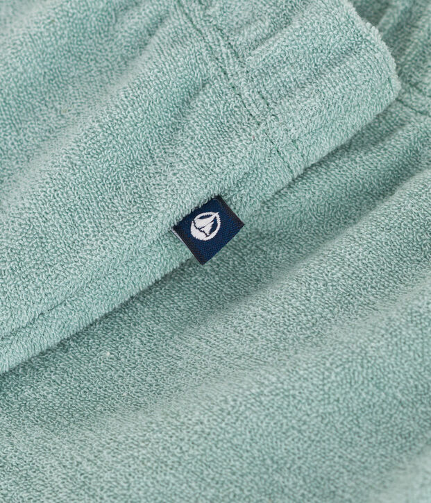 Babies' cotton terry shorts green