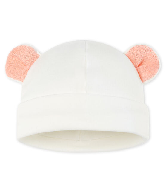 Babies' Cotton Hat MARSHMALLOW white