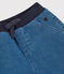 Boys' Eco-Friendly Denim Bermuda Shorts DENIM BLEU DELAVE blue