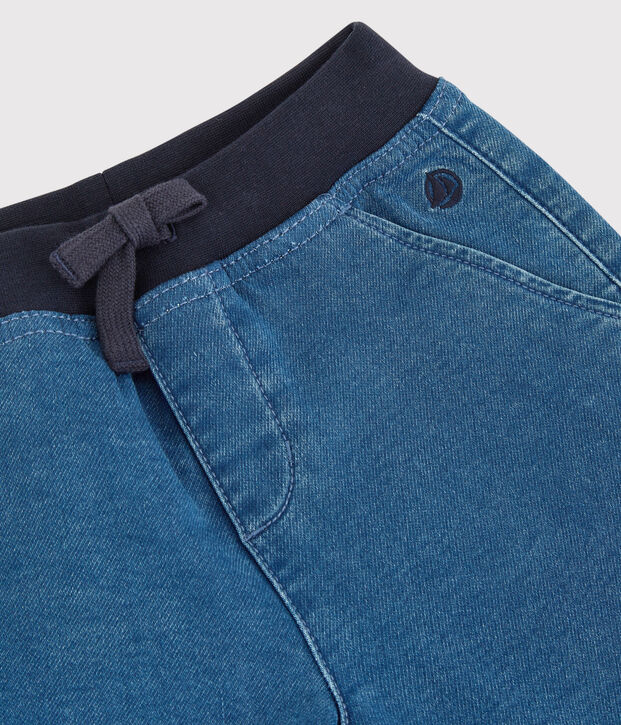 Boys' Eco-Friendly Denim Bermuda Shorts blue