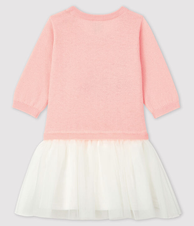 Baby girl's long-sleeved dress pink