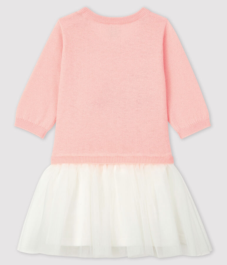 Baby girl's long-sleeved dress pink