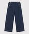 Children's wide-leg denim trousers blue