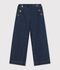 Children's wide-leg denim trousers blue