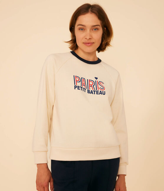 Women's Fleece Sweatshirt AVALANCHE Ecru