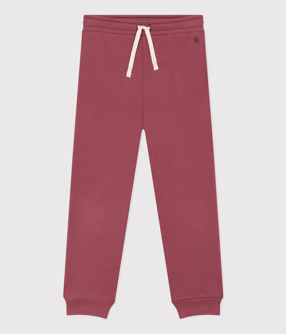 Girls' fleece jogging bottoms JUKE BOX brown