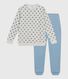 Children's star print velour pyjamas.