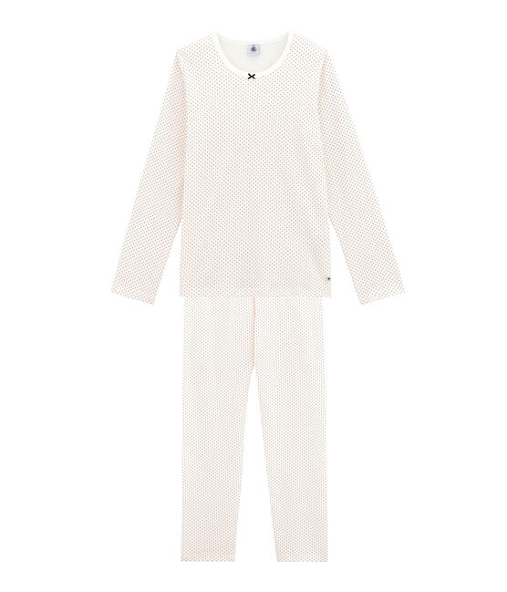 Girl's pyjamas MARSHMALLOW white/TERKUIT red
