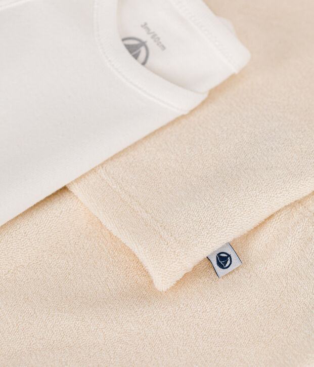 Babies' Terry Outfit - 3-Piece Set Ecru