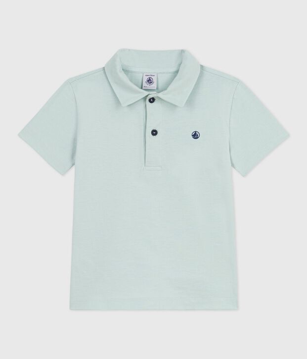 Children's short-sleeved cotton polo shirt SPRAY