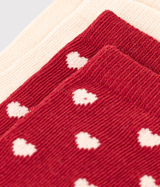 Babies' Cotton Jersey Heart Patterned Socks - 2-Pack variante 2