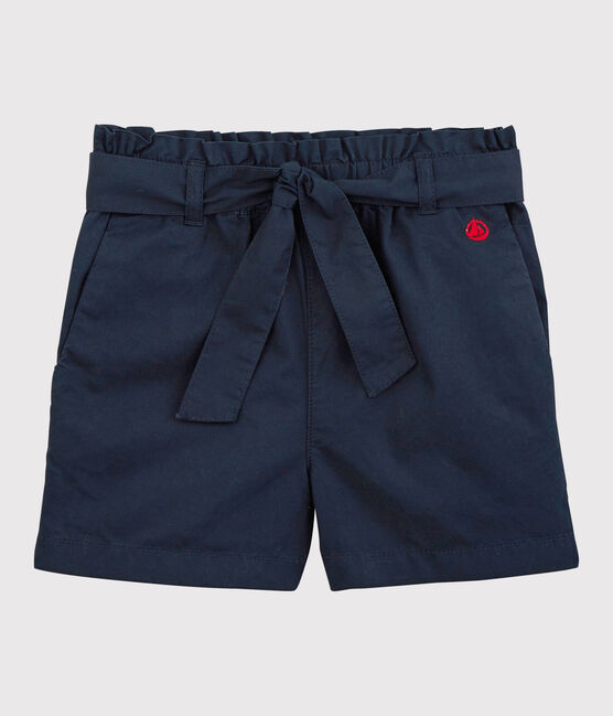 Girls' Cotton Serge Shorts SMOKING blue