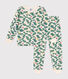 Children's Christmas tree print pyjamas in brushed fleece