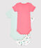 Baby Girls' Short-Sleeved Floral Organic Cotton Bodysuits - 3-Pack variante 1