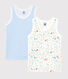 Boys' Animal Print Organic Cotton Vests - 2-Pack