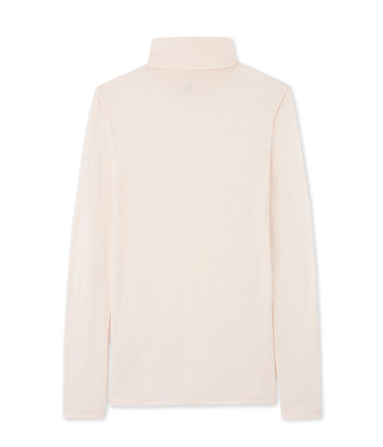 women's light cotton polo neck FLEUR pink