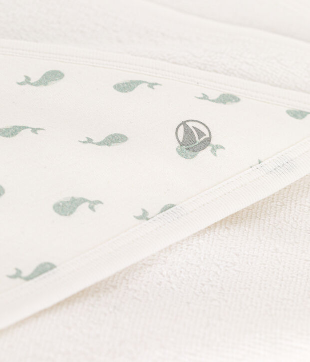Babies' bath square white/green