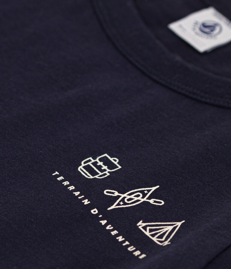 Boys' Lightweight Jersey T-shirt SMOKING blue