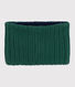 Children's fleece-lined knitted snood