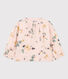Girls' Cotton Gauze Print Cardigan