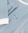 Unisex Pinstriped Cotton Pyjamas ROVER blue/MARSHMALLOW white
