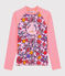 Women's Eco-Friendly UPF 50+ UV-Proof T-shirt PATIENCE pink/MULTICO white