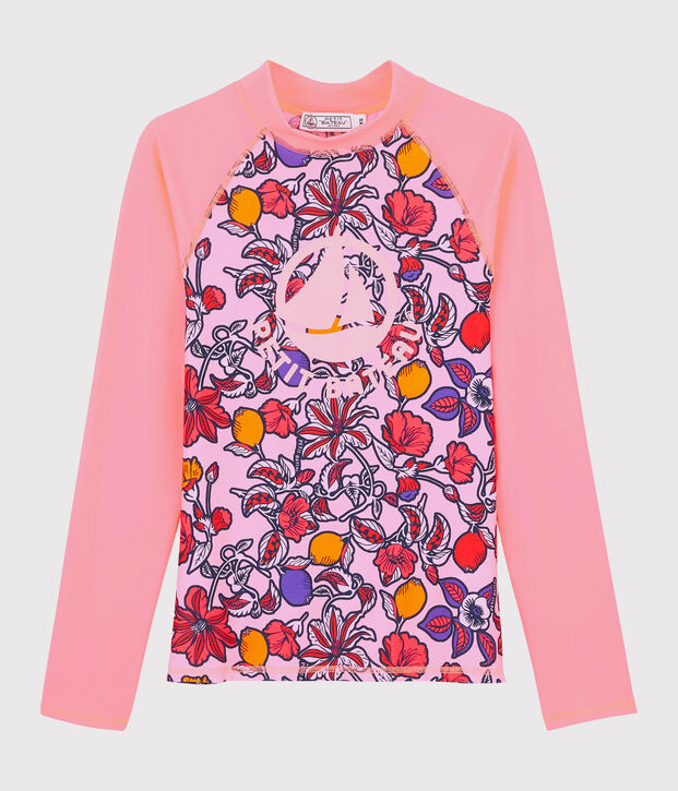 Women's Eco-Friendly UPF 50+ UV-Proof T-shirt pink/multicolor