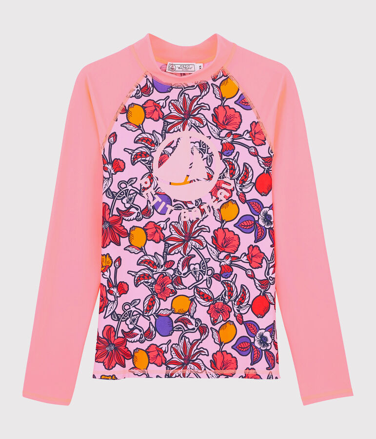 Women's Eco-Friendly UPF 50+ UV-Proof T-shirt pink/multicolor