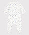 Babies' Heho Tube Knit Bodyjama MARSHMALLOW white/CREPUSCULE