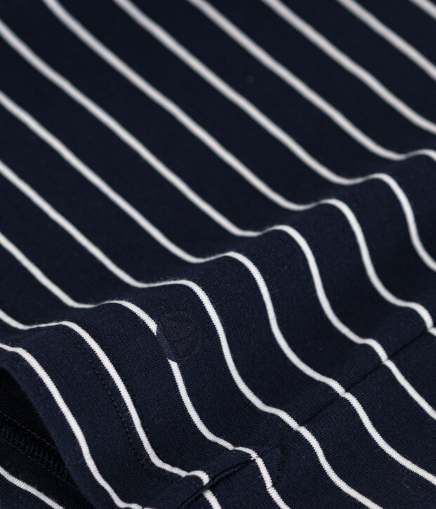 Women's Boxy Cotton T-Shirt blue/white