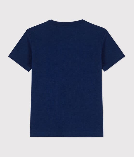 Boys' Short-Sleeved Cotton T-Shirt MEDIEVAL blue