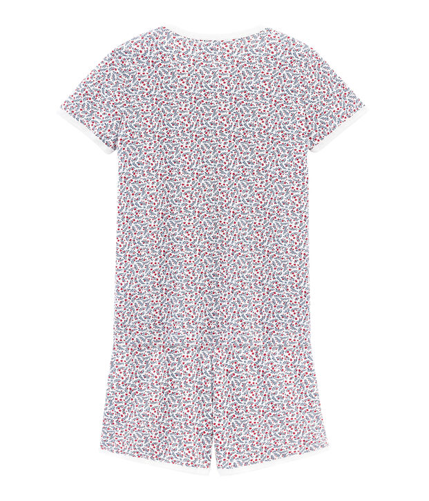 Girls' short Pyjamas white/multicolor