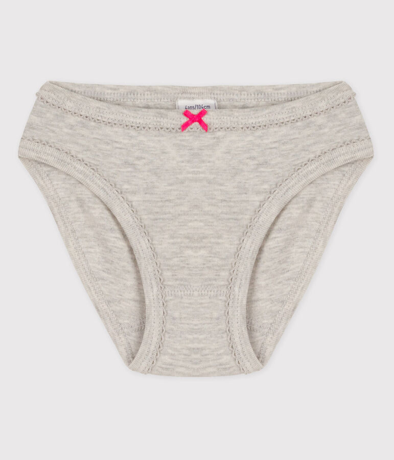 Girls' Cotton Briefs grey