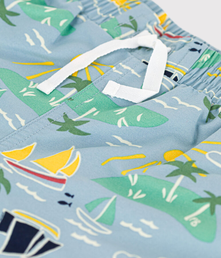 Boys' Printed Recycled Swimming Trunks ENNEIGE /MULTICO