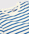 Women's Iconic Organic Cotton Round Neck T-Shirt MARSHMALLOW white/DELFT blue