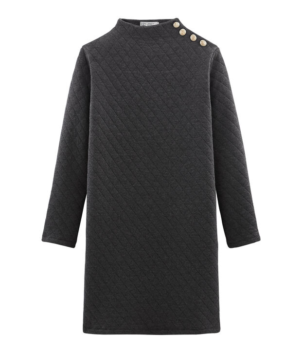 Women's Long-Sleeved Tube Knit Dress black
