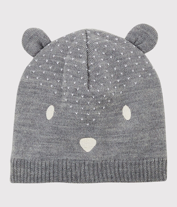 Babies' Knitted Hat grey