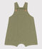Babies' Cotton Gauze Dungaree Shorts MARECAGE green