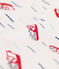 Boys' Short-Sleeved Patterned T-Shirt MARSHMALLOW white/MULTICO white