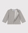 Babies' Fleece Cardigan CHATON CHINE grey