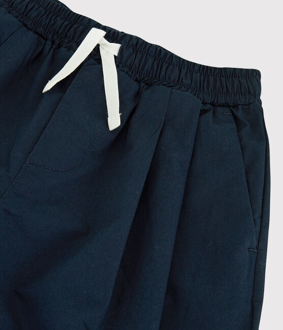 Boys' Comfy Cotton Serge Trousers SMOKING blue