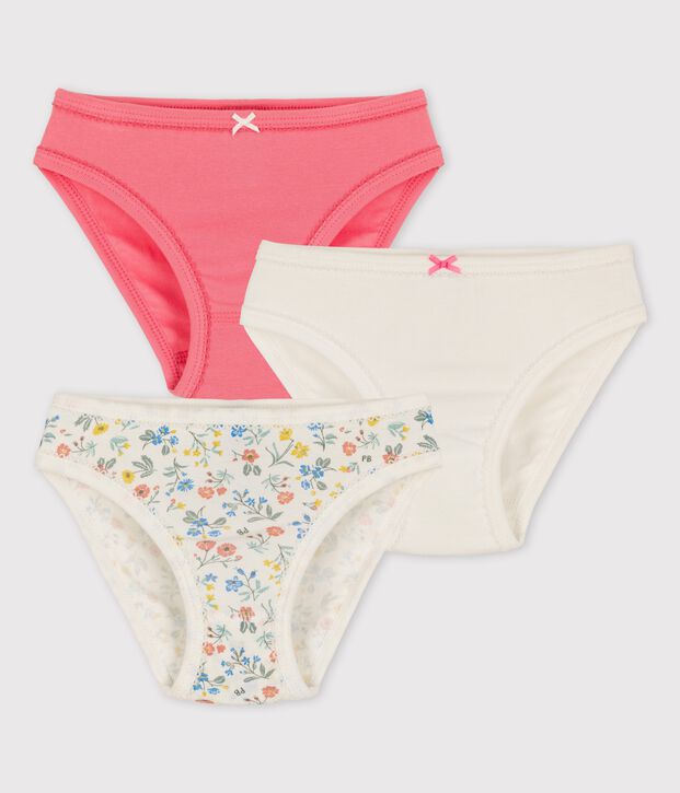 Girls' Floral Cotton Briefs - 3-Pack multicolor