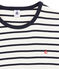 Boys' Ribbed Pyjamas MARSHMALLOW white/SMOKING blue