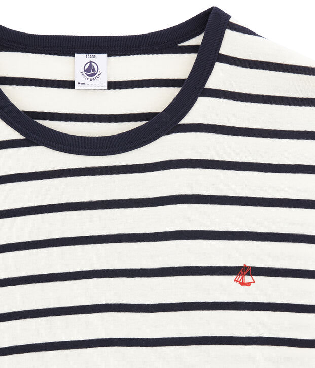 Boys' Ribbed Pyjamas white/blue