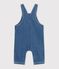 Babies' long-leg denim dungarees blue