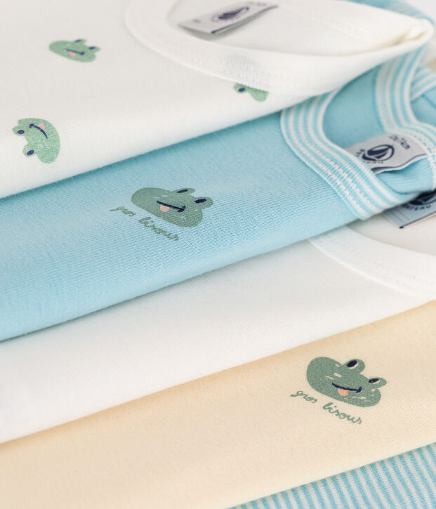 Babies' sleeveless printed cotton bodysuits - 5-Pack multicolor