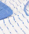 Women's Short Cotton Pyjamas MARSHMALLOW white/PERSE blue